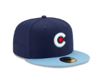 Men's Chicago Cubs New Era Navy/Light Blue 2021 City Connect 9FIFTY Snapback Adjustable Hat