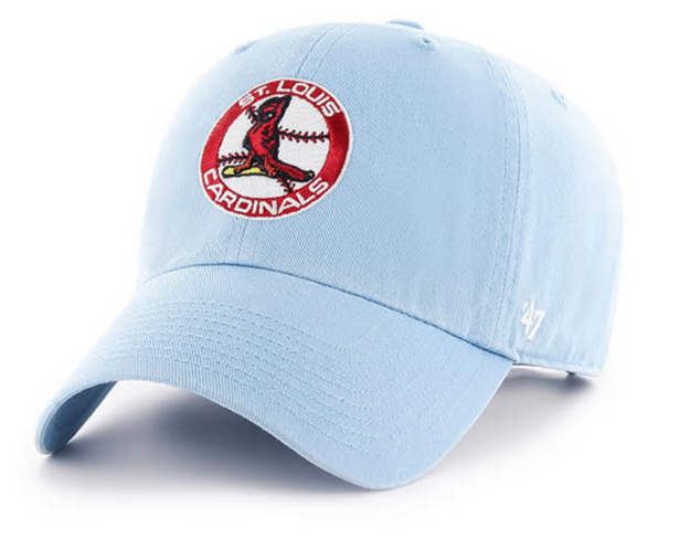 st. louis cardinals '47 clean up adjustable hat - red