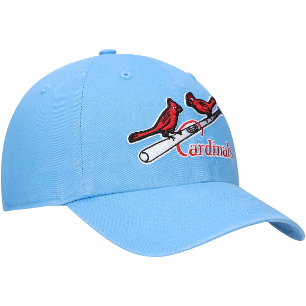 St. Louis Cardinals '47 Logo Cooperstown Collection Clean Up Adjustable Hat - Light Blue