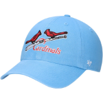 St. Louis Cardinals '47 Logo Cooperstown Collection Clean Up Adjustable Hat - Light Blue