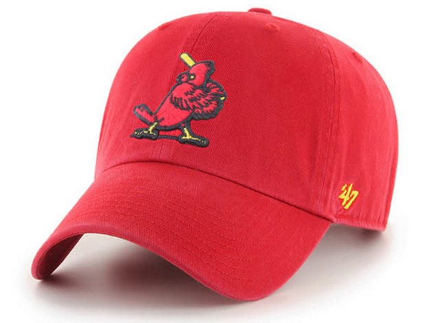 St. Louis Cardinals Cooperstown Red 47 Brand Clean up w/ no loop label Adjustable Hat