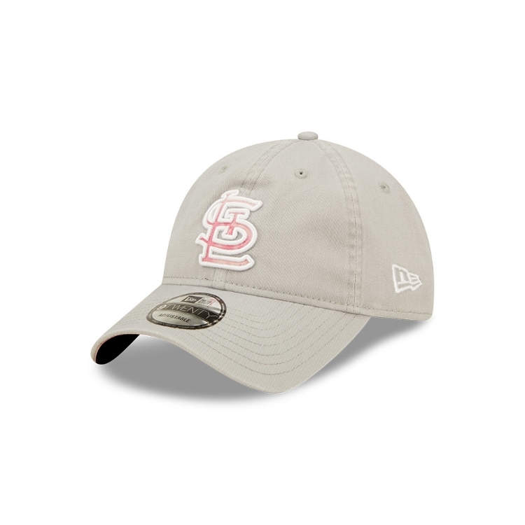 St. Louis Cardinals New Era Grey 2022 Mother's Day 9TWENTY Adjustable Hat back view