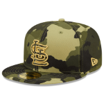Men's St. Louis Cardinals New Era Camo 2022 Armed Forces Day On-Field 59FIFTY Fitted Hat