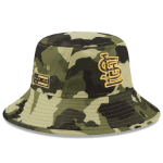Men's St. Louis Cardinals New Era Camo 2022 Armed Forces Day Bucket Hat