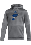 Adidas St. Louis Blues Men's Grey Under the Lights Hoodie Pullover