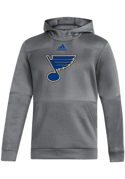 Adidas St. Louis Blues Men's Grey Under the Lights Hoodie Pullover