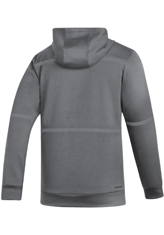 Adidas St. Louis Blues Men's Grey Under the Lights Hoodie Pullover side view