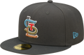 New Era St Louis Cardinals Mens Grey/Teal Color Pack 59FIFTY Fitted Hat