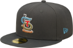 New Era St Louis Cardinals Mens Grey/Teal Color Pack 59FIFTY Fitted Hat