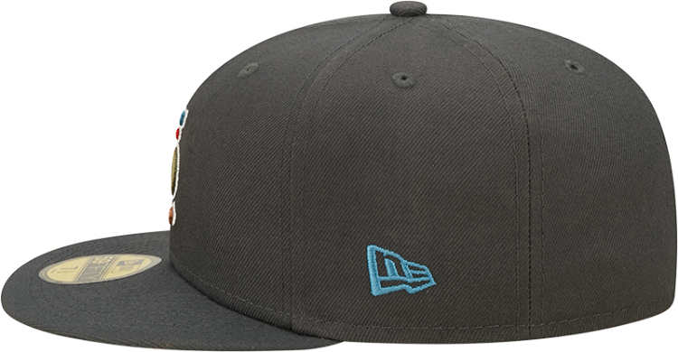 New Era St Louis Cardinals Mens Grey/Teal Color Pack 59FIFTY Fitted Hat detail view