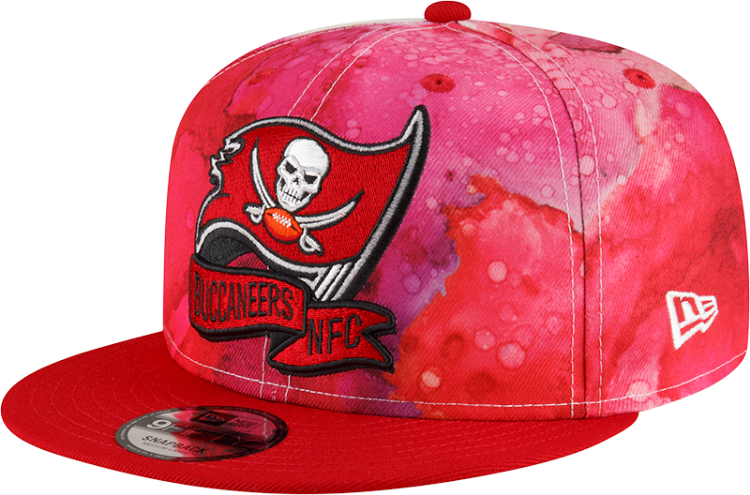 Men's Tampa Bay Buccaneers New Era Ink 2022 NFL Official 9FIFTY Snapback Adjustable Hat front view