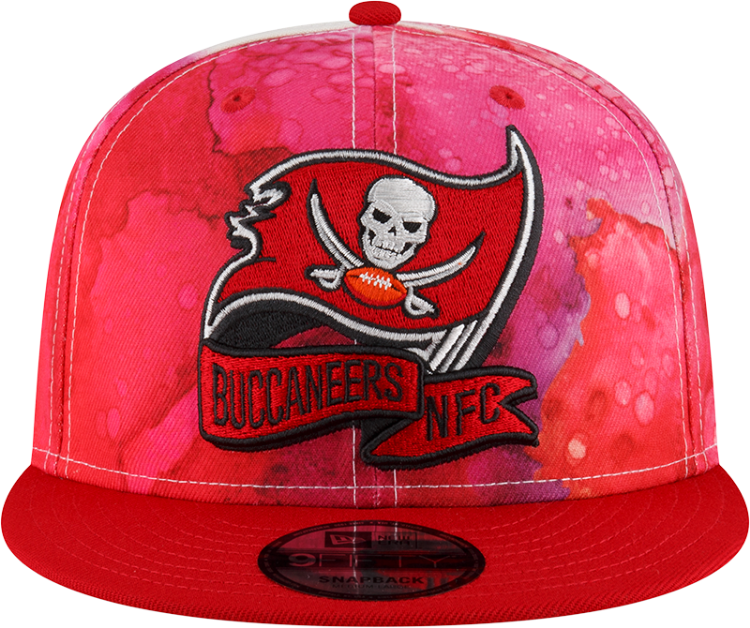 Men's Tampa Bay Buccaneers New Era Ink 2022 NFL Official 9FIFTY Snapback Adjustable Hat back view