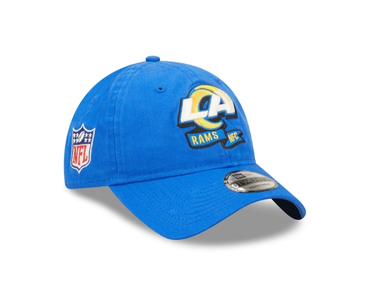 New Era Los Angeles Rams NFL 2022 Sideline Home 920 Adjustable Hat side view