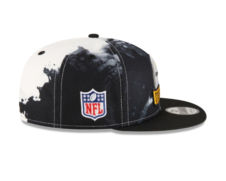 Men's Pittsburgh Steelers New Era Ink 2022 NFL Official 9FIFTY Snapback Adjustable Hat image 6