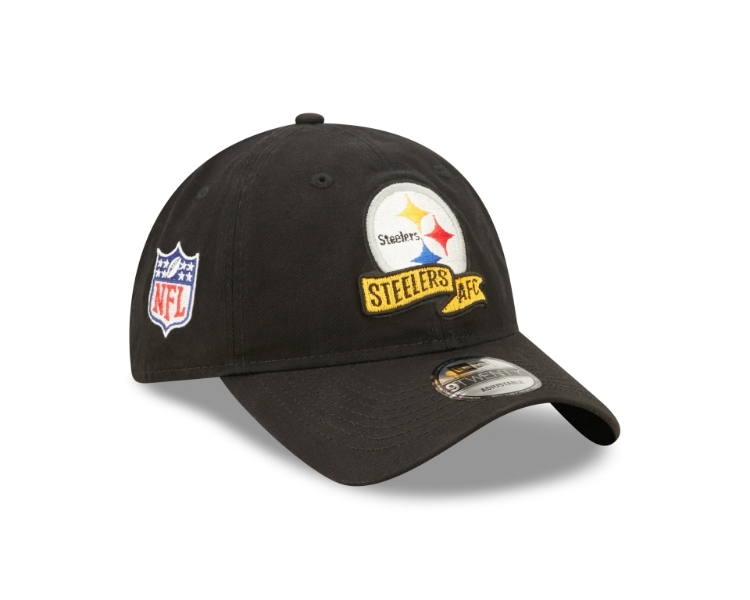 Pittsburgh Steelers 2022 NFL Sideline Home 9TWENTY Adjustable Hat side view