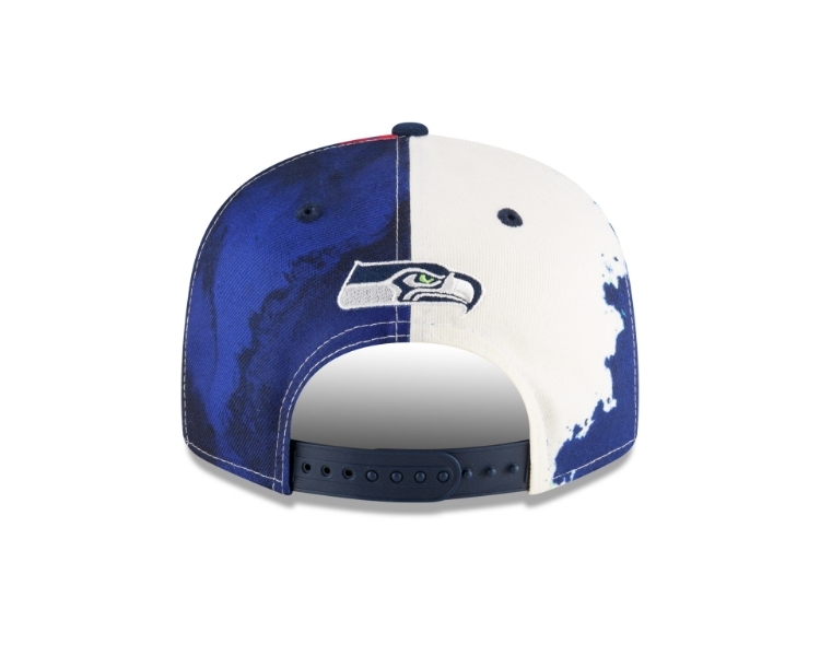 Men's Seattle Seahawks New Era Ink 2022 NFL Official 9FIFTY Snapback Adjustable Hat image 5