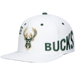 Milwaukee Bucks Mitchell & Ness Reppin Retro Snapback Hat - White