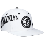 Men's Brooklyn Nets Mitchell & Ness White Reppin Retro Snapback Hat