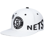 Men's Brooklyn Nets Mitchell & Ness White Reppin Retro Snapback Hat