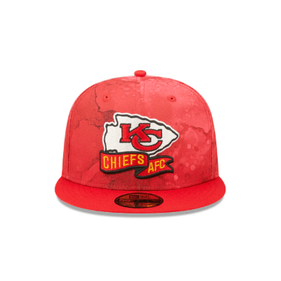 New Era Kansas City Chiefs  2022 Sideline Ink Dye 950 Snapback Hat front view