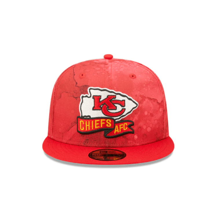 New Era Kansas City Chiefs  2022 Sideline Ink Dye 950 Snapback Hat front view