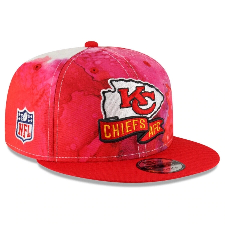 New Era Kansas City Chiefs  2022 Sideline Ink Dye 950 Snapback Hat back view