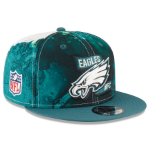 Men's Philadelphia Eagles New Era 2022 Sideline 9FIFTY Ink Dye Snapback Hat