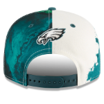 Men's Philadelphia Eagles New Era 2022 Sideline 9FIFTY Ink Dye Snapback Hat