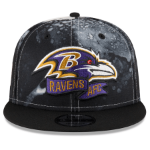 Men's Baltimore Ravens New Era 2022 Sideline 9FIFTY Ink Dye Snapback Hat