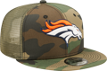 Men's New Era Camo Denver Broncos Woodland Trucker 2.0 9FIFTY Snapback Hat