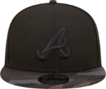 New Era Atlanta Braves Camo Black Vize Adjustable 9Fifty MLB Flat Bill Baseball Cap 950