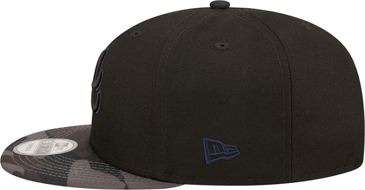 New Era Atlanta Braves Camo Black Vize Adjustable 9Fifty MLB Flat Bill Baseball Cap 950