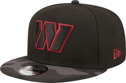 Men's Washington Commanders New Era Black Vize 9FIFTY Snapback Hat