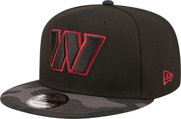 Men's Washington Commanders New Era Black Vize 9FIFTY Snapback Hat