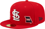 Men's St. Louis Cardinals New Era Red Identity 59FIFTY Fitted Hat