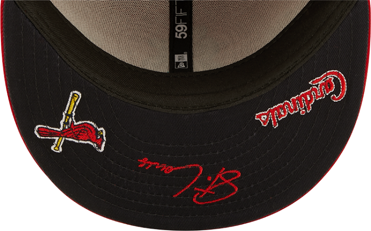 Men's St. Louis Cardinals New Era Red Identity 59FIFTY Fitted Hat image 7