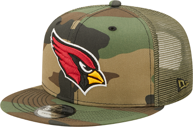 Men's Arizona Cardinals New Era Camo Trucker 9FIFTY Snapback Hat