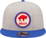 Men's Buffalo Bills New Era Gray/Royal 2022 Sideline 9FIFTY Historic Snapback Hat