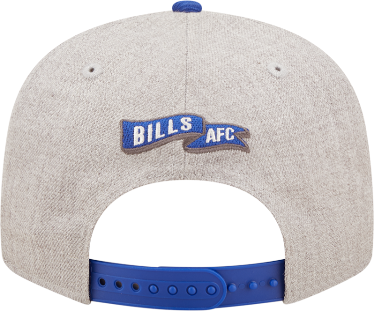 Men's Buffalo Bills New Era Gray/Royal 2022 Sideline 9FIFTY Historic Snapback Hat image 5