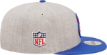 Men's Buffalo Bills New Era Gray/Royal 2022 Sideline 9FIFTY Historic Snapback Hat