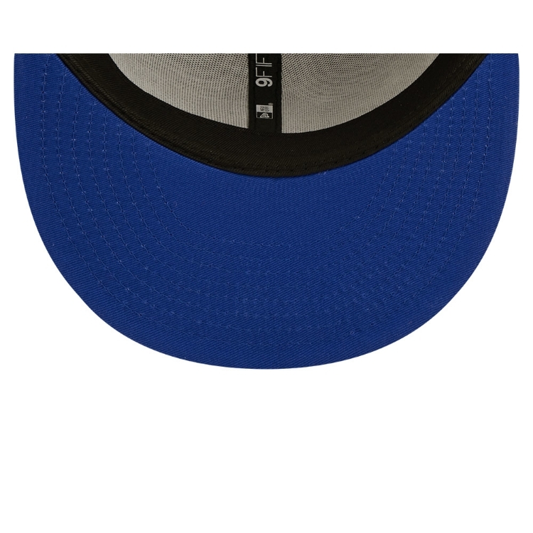 Men's San Diego Chargers New Era Gray/Royal 2022 Sideline 9FIFTY Historic Snapback Hat image 7