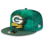Men's Green Bay Packers New Era 2022 Sideline 9FIFTY Ink Dye Snapback Hat