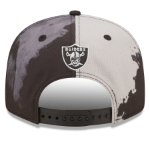 Men's Las Vegas Raiders New Era Black Ink Dye 2022 Sideline 9FIFTY Snapback Hat