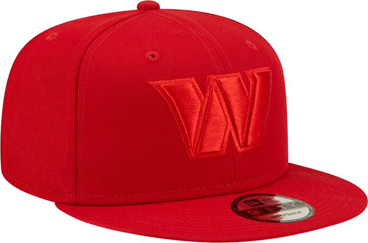 Men's Washington Commanders New Era Scarlet Color Pack 9FIFTY Snapback Hat side view