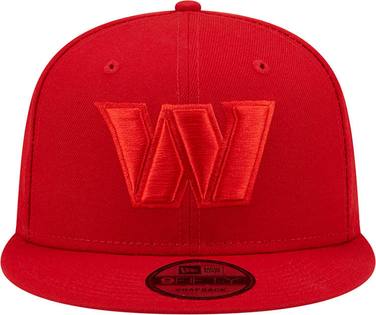 Men's Washington Commanders New Era Scarlet Color Pack 9FIFTY Snapback Hat back view
