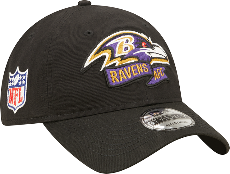 New Era Baltimore Ravens 2022 Sideline 920 Adjustable Hat side view