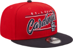 Men's New Era Red/Black St.  Louis Cardinals Team  STL Script 9FIFTY Snapback Hat