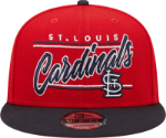 Men's New Era Red/Black St.  Louis Cardinals Team  STL Script 9FIFTY Snapback Hat