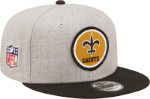 Men's New Orleans Saints New Era Gray/Black 2022 Sideline 9FIFTY Historic Snapback Hat