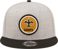 Men's New Orleans Saints New Era Gray/Black 2022 Sideline 9FIFTY Historic Snapback Hat